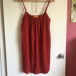 Alice and Olivia Knit Red Dress with Silk Lining